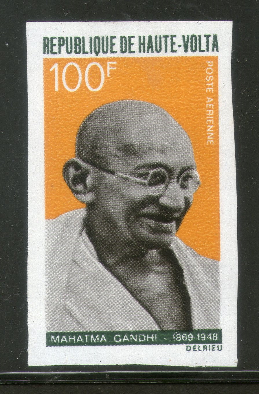 Upper Volta 1968 Mahatma Gandhi of India Non Violence Imperf Stamp MNH # 3922
