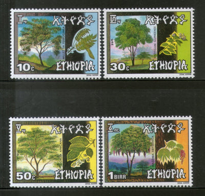 Ethiopia 1986 Trees Plant Flora Sc 1140-43 MNH # 392