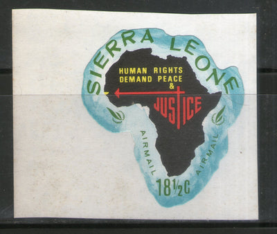 Sierra Leone 18½c Odd Shaped Map Die Cut Self Adhesive MNH # 0398