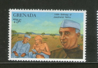 Grenada 1990 Mahatma Gandhi & Jawaharlal Nehru India 1v MNH # 404