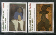 Greenland 1997 Paintings by Aage Gitz-Johansen Sc 325-26 MNH # 405