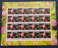 India 2016 Orchids Flowers Plant Tree Flora Phil-3077 Sheetlet MNH