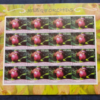 India 2016 Orchids Flowers Plant Tree Flora Phil-3077 Sheetlet MNH