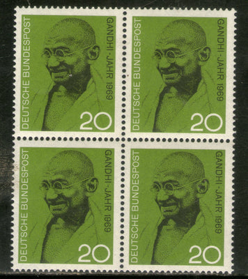 Germany 1969 Mahatma Gandhi of India Birth Centenary BLK/4 MNH # 42B