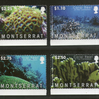 Montserrat 2009 Marine Life Coral Reef Sc 1218-21 4v MNH  # 431