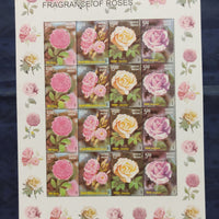 India 2007 Fragrance of Rose Flower Phila -2248 Sheetlet MNH