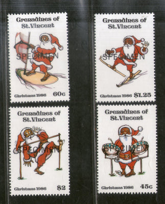 St. Vincent Grenadines 1986 Christmas Celebration SPECIMEN Sc 564-67 MNH # 0461