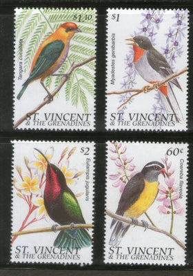 St. Vincent 1996 Birds Wildlife Fauna Sc 2286-89 MNH # 471