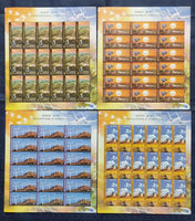India 2007 Renewable Energy Solar Wind Hydro Biomass Phila-2315-18 Sheetlet MNH