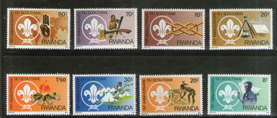 Rwanda 1983 Scouting Year Animal First Aid Bird Sc 1122-29 MNH # 487