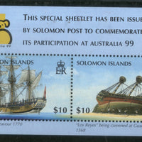 Solomon Islands 1999 Sailing Ship Transport World Stamp EXPO Sc 873 M/s MNH # 4935
