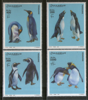 Somalia 2001 Penguin Flightless Bird 4v MNH # 5018
