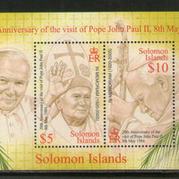 Solomon Islands 2004 Pope John Paul II Religion Sc 970 M/s MNH # 5037
