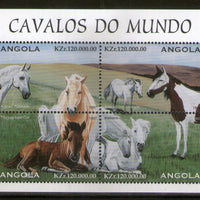 Angola 1997 Horses of the World Animal Sc 993 Sheetlet MNH # 5045