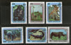 Central African Republic 1978 WWF Elephant Leopard Animals Wildlife Sc 323-28 Used # 5095A