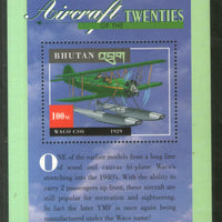 Bhutan 2000 Aircrafts Aeroplane Aviation Transport Sc 1306 M/s MNH # 5100