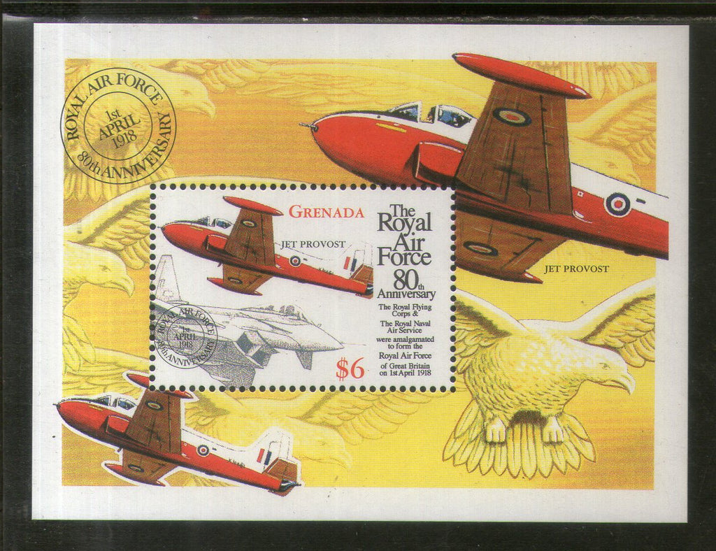 Grenada 1998 Royal Air Force Aircraft Sc 2798 M/s MNH # 5133