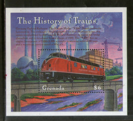 Grenada 2000 Diesel Locomotive Railway Transport Sc 3046 M/s MNH # 5173