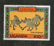 Uganda 1994 Disney's The Lion King - The Hyenas Sc 1266g Cartoon Film MNH # 517