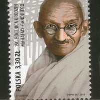 Poland 2019 Mahatma Gandhi of India 150th Birth Anniversary 1v MNH # 391