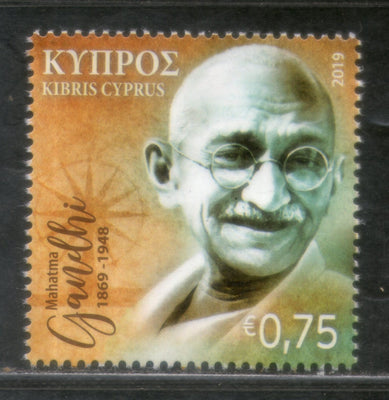 Cyprus 2019 Mahatma Gandhi of India 150th Birth Anniversary 1v MNH # 5223A