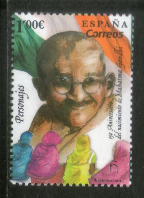 Spain 2019 Mahatma Gandhi of India 150th Birth Anniversary 1v MNH # 5229A