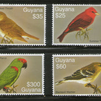 Guyana 2007 Birds Parrot Wildlife Fauna Sc 3953-56 4v MNH # 522