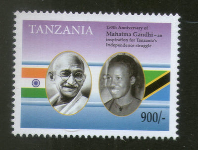 Tanzania 2019 Mahatma Gandhi of India 150th Birth Anniversary Flag 1v MNH # 5234A