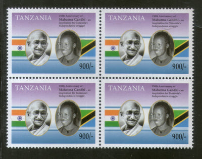Tanzania 2019 Mahatma Gandhi of India 150th Birth Anniversary Flag 1v BLK/4 MNH # 5234B