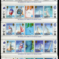 Solomon Island 1987 Map Yatching Boat Sport Coat of Arms 10 x M/s Set MNH # 5267