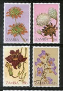 Zambia 1983 Local Flowers Orchids Sc 280-83 MNH # 527