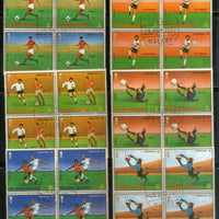 Equatorial Guinea 1977 World Cup Football Sport Players 6v BLK/4 Cancelled # 5309b