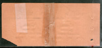 India Morvi State 1880's 2As Steamer Ticket Bavaria Port See # 5327B