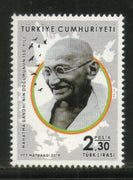 Turkey 2019 Mahatma Gandhi of India 150th Birth Anniversary 1v MNH # 5347A
