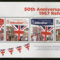Gibraltar 2017 50th Anni. of The Referendum Flag M/s MNH # 5382