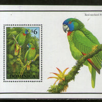 Dominica 1993 Red Necked Parrots Birds Wildlife Sc 1547 M/s MNH # 5450