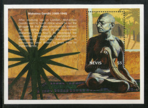 Nevis 1999 Mahatma Gandhi of India Sc 1137 M/s MNH # 5469