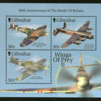 Gibraltar 2000 Fighter Aircrafts Air force Military M/s Sc 853c MNH # 5497