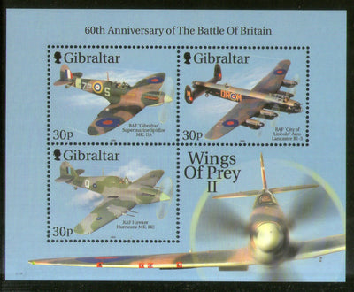Gibraltar 2000 Fighter Aircrafts Air force Military M/s Sc 853c MNH # 5497