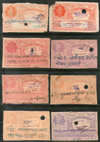India Fiscal Bharatpur State 50 Different Revenue and Court Fee Stamps # 5501 - Phil India Stamps