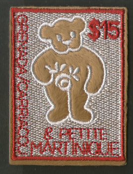 Grenada Grenadines 2003 Teddy Bear Toy Sc 2461 Embroidered Odd Shape Exotic Stamp MNH # 5506