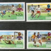 Ghana 1974 World Cup Football Players Trophy Sport Sc 525-28 MNH # 554