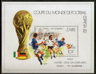 Zaire 1982 World Cup Football Soccer Sc 1070 M/s MNH # 5551