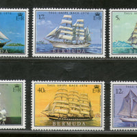 Bermuda 1976 Sailing Ships Race Boat Transport Sc 537-42 MNH # 557