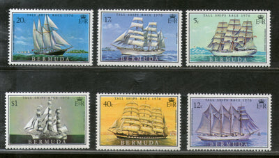 Bermuda 1976 Sailing Ships Race Boat Transport Sc 537-42 MNH # 557