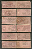 India Fiscal Kathiawar State 23 Diff QV to KGVI Court Fee Revenue Stamp Used # 558