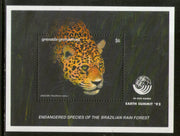Grenada 1992 Jaguar Leopard Wildlife Animals Sc 1500 M/s MNH # 5605