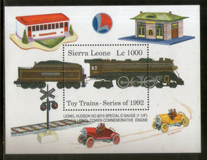 Sierra Leone 1992 Toy Trains Series Locomotive Transport Sc 1550 M/s MNH # 5633