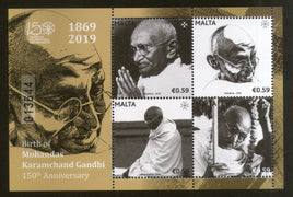 Malta 2019 Mahatma Gandhi of India 150th Birth Anniversary M/s MNH # 5179