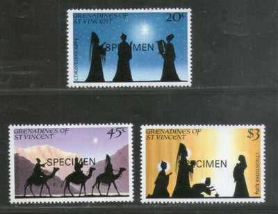 St. Vincent Grenadines 1984 Christmas Celebration SPECIMEN Sc 469-71 MNH # 569